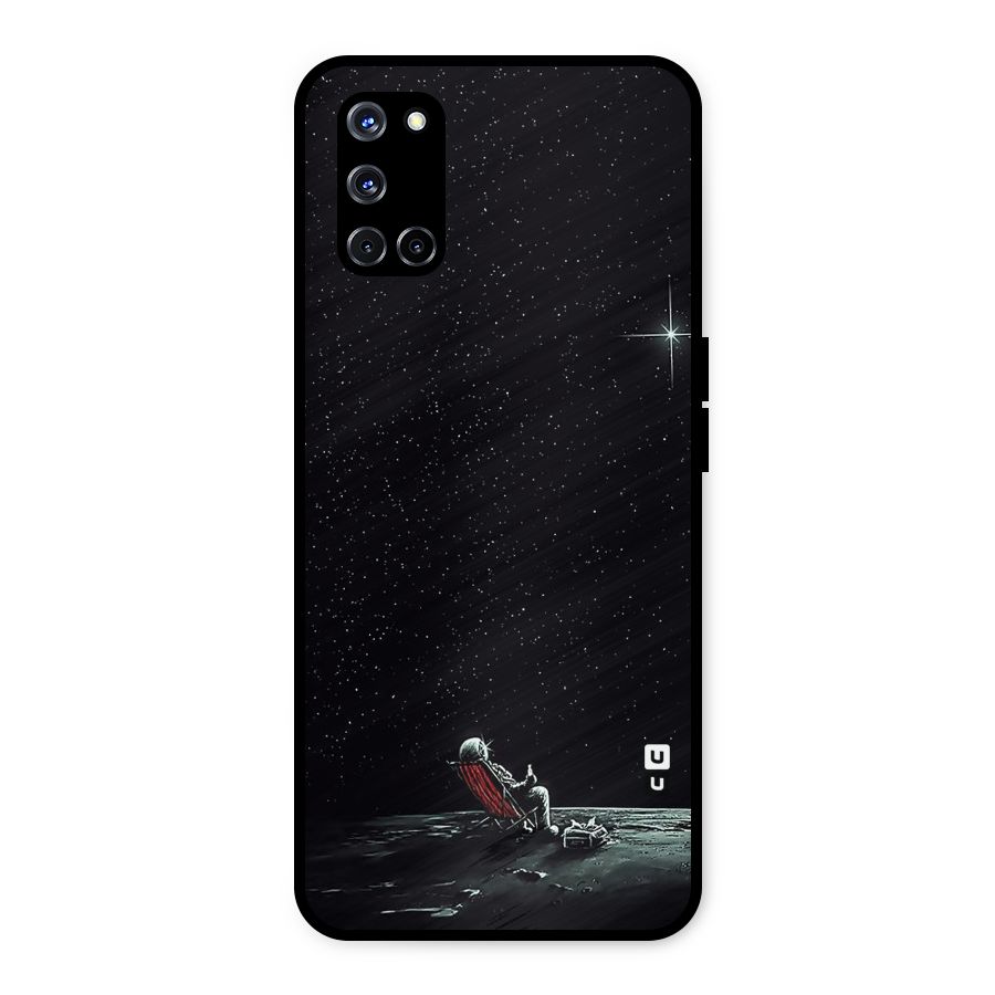 Resting Spaceman Face Metal Back Case for Oppo A52