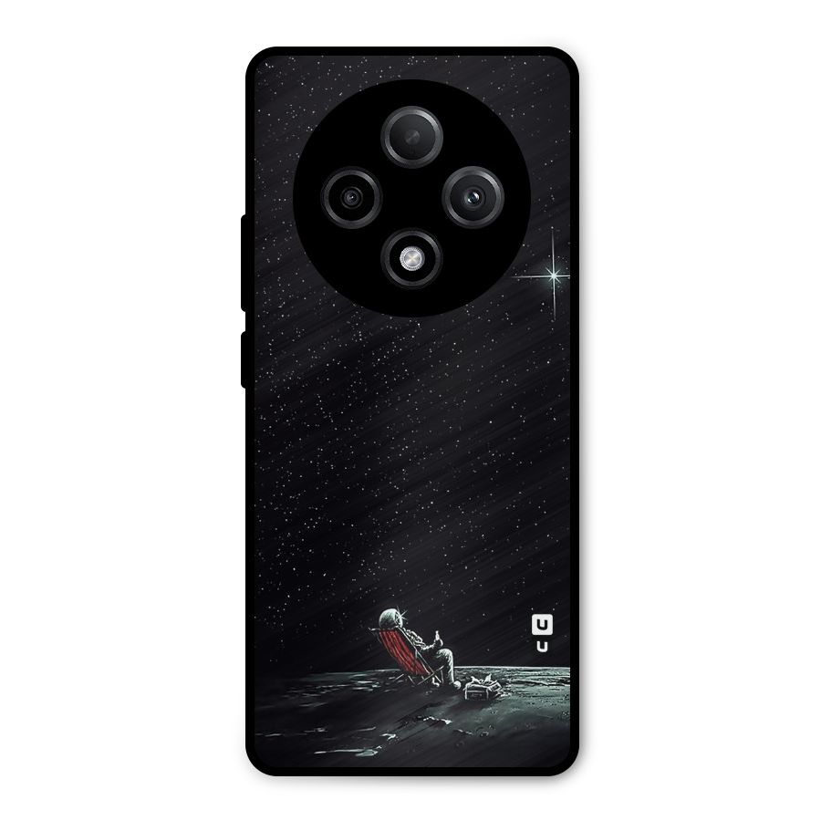 Resting Spaceman Face Metal Back Case for Oppo F27 Pro Plus