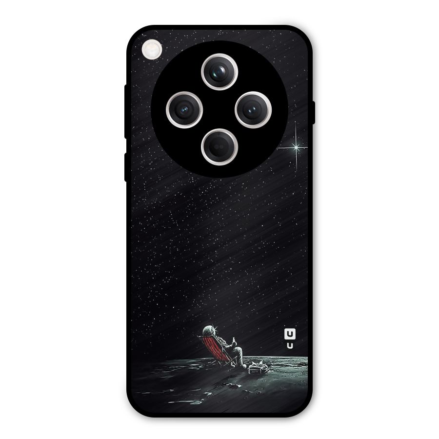 Resting Spaceman Face Metal Back Case for Oppo Find X8