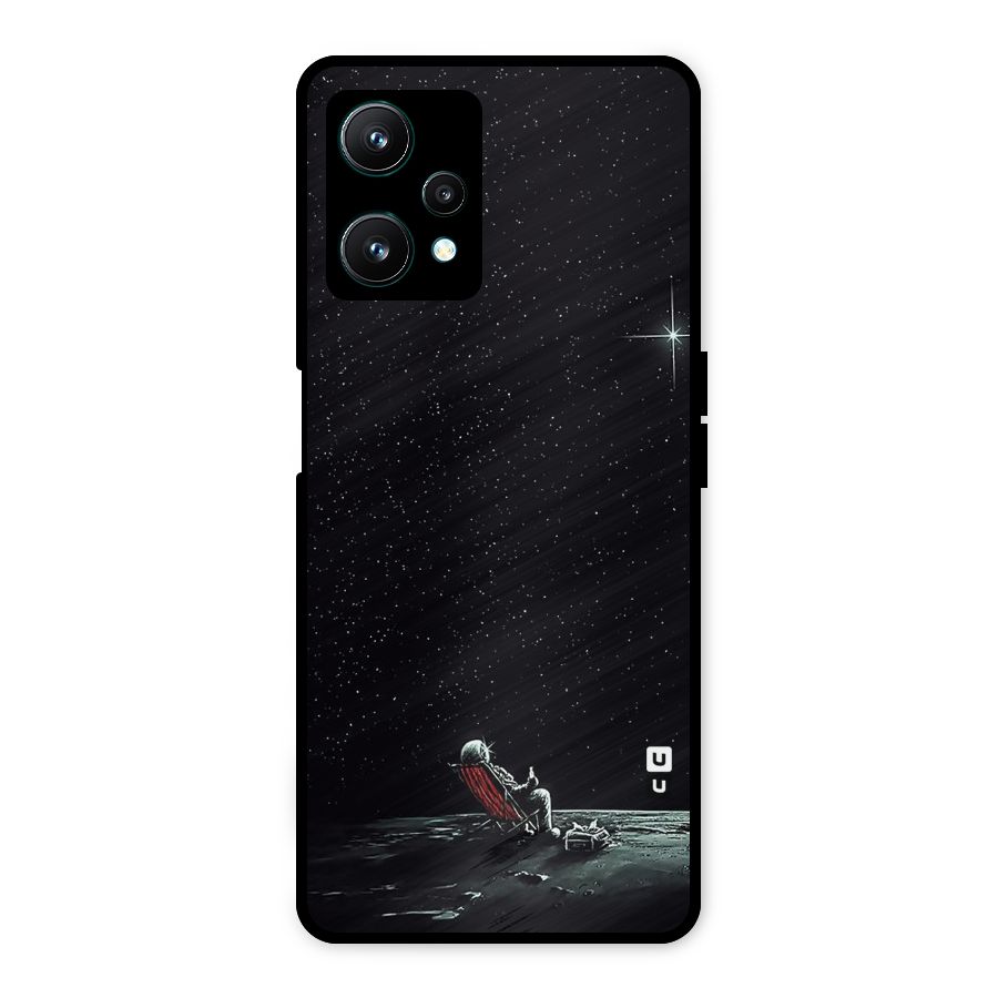 Resting Spaceman Face Metal Back Case for Realme 9 Pro 5G