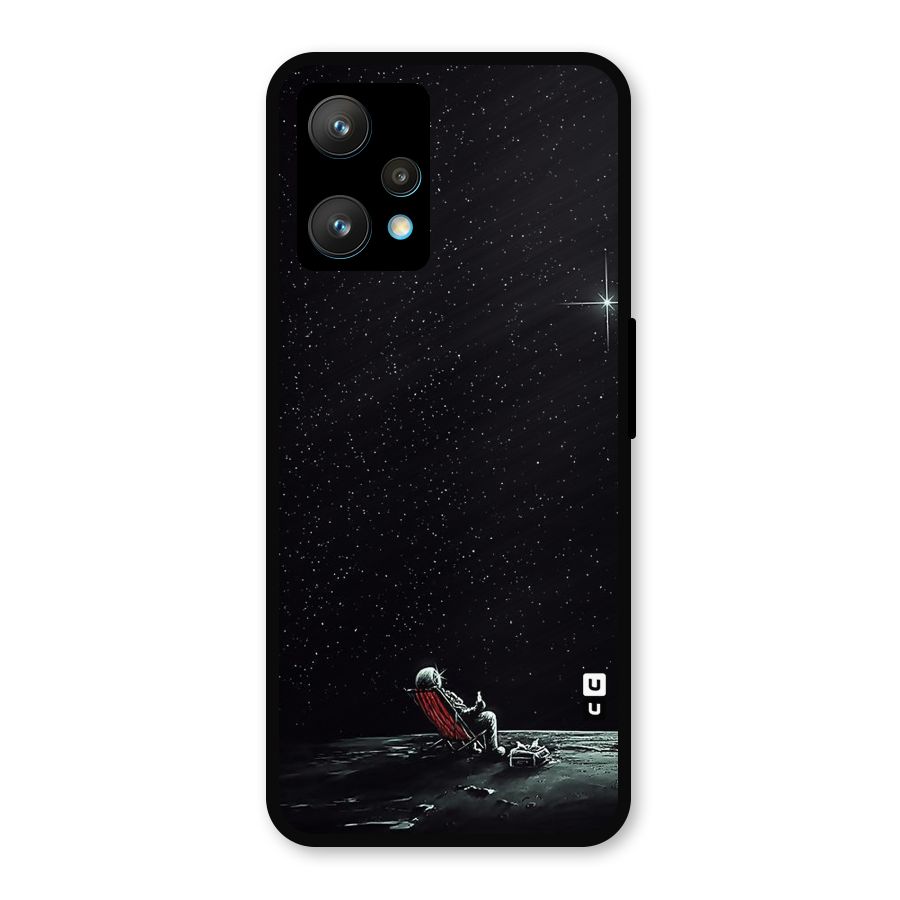 Resting Spaceman Face Metal Back Case for Realme 9 Pro Plus 5G