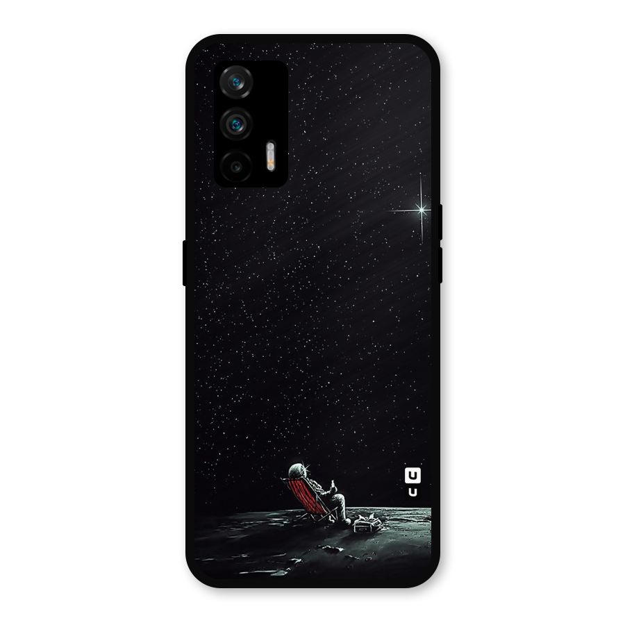 Resting Spaceman Face Metal Back Case for Realme GT 5G