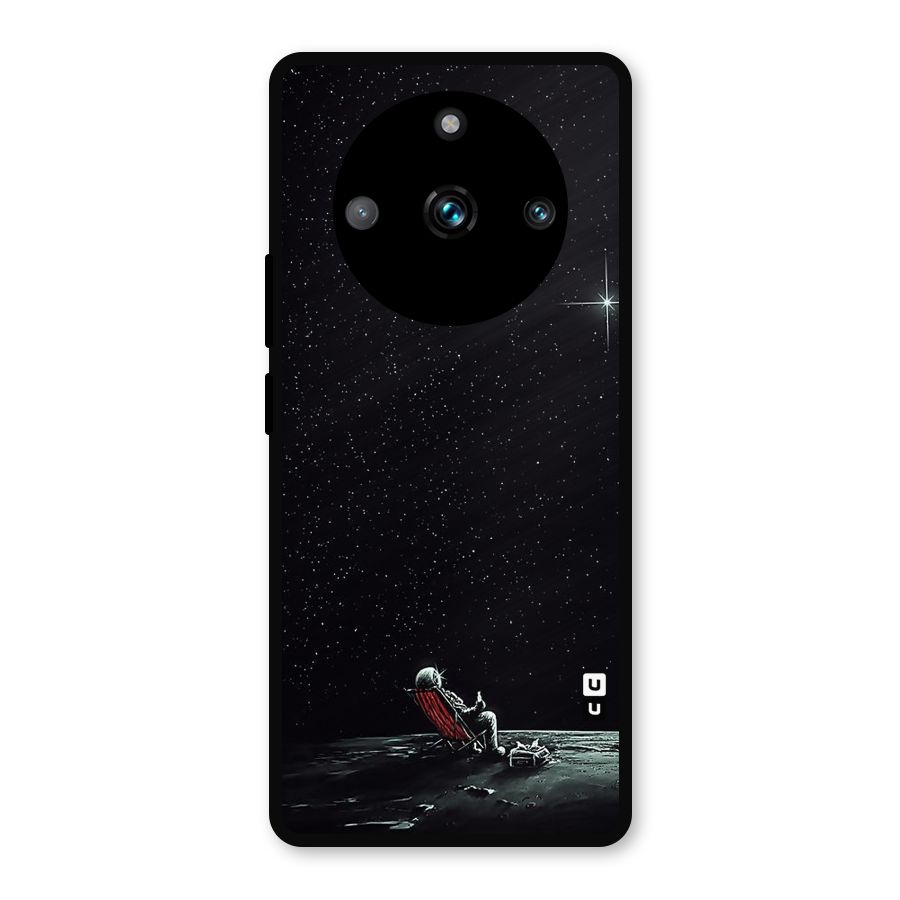 Resting Spaceman Face Metal Back Case for Realme Narzo 60 Pro