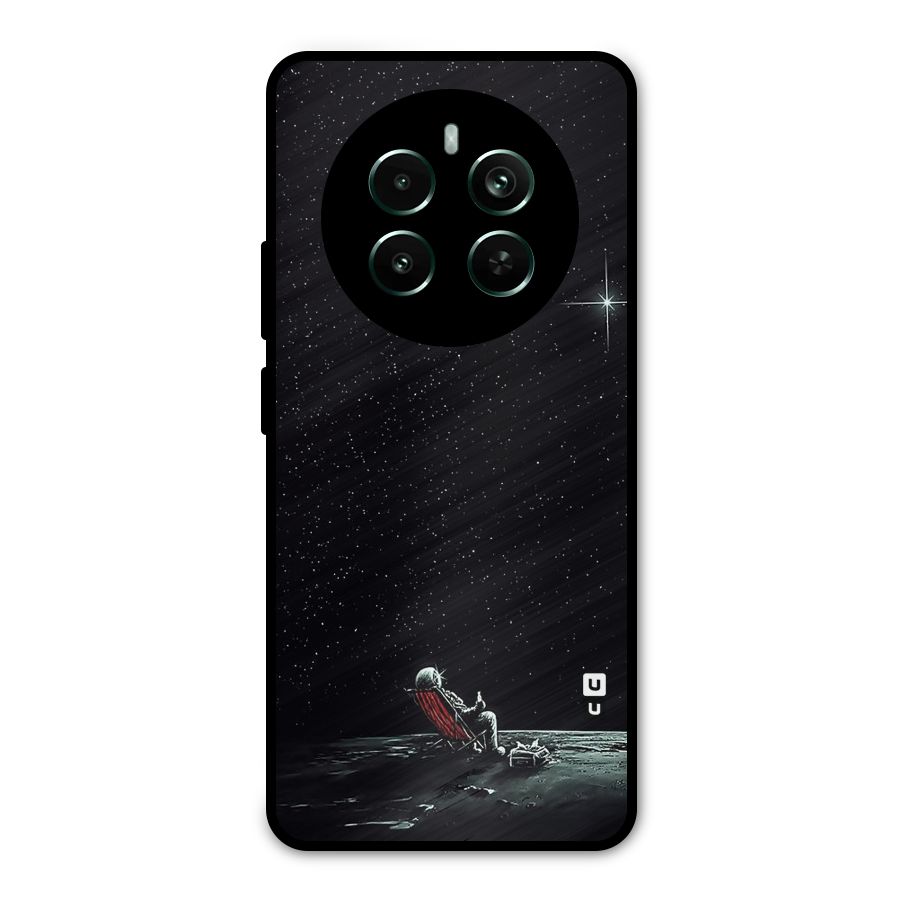Resting Spaceman Face Metal Back Case for Realme Narzo 70 Pro