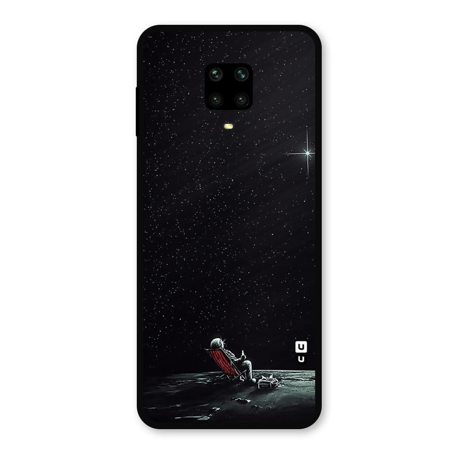 Resting Spaceman Face Metal Back Case for Redmi Note 10 Lite