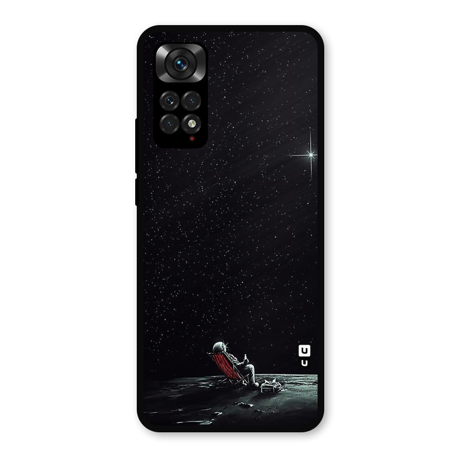 Resting Spaceman Face Metal Back Case for Redmi Note 11s
