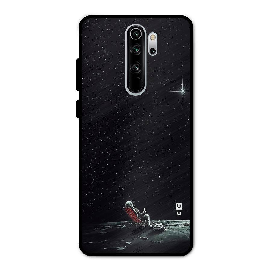 Resting Spaceman Face Metal Back Case for Redmi Note 8 Pro