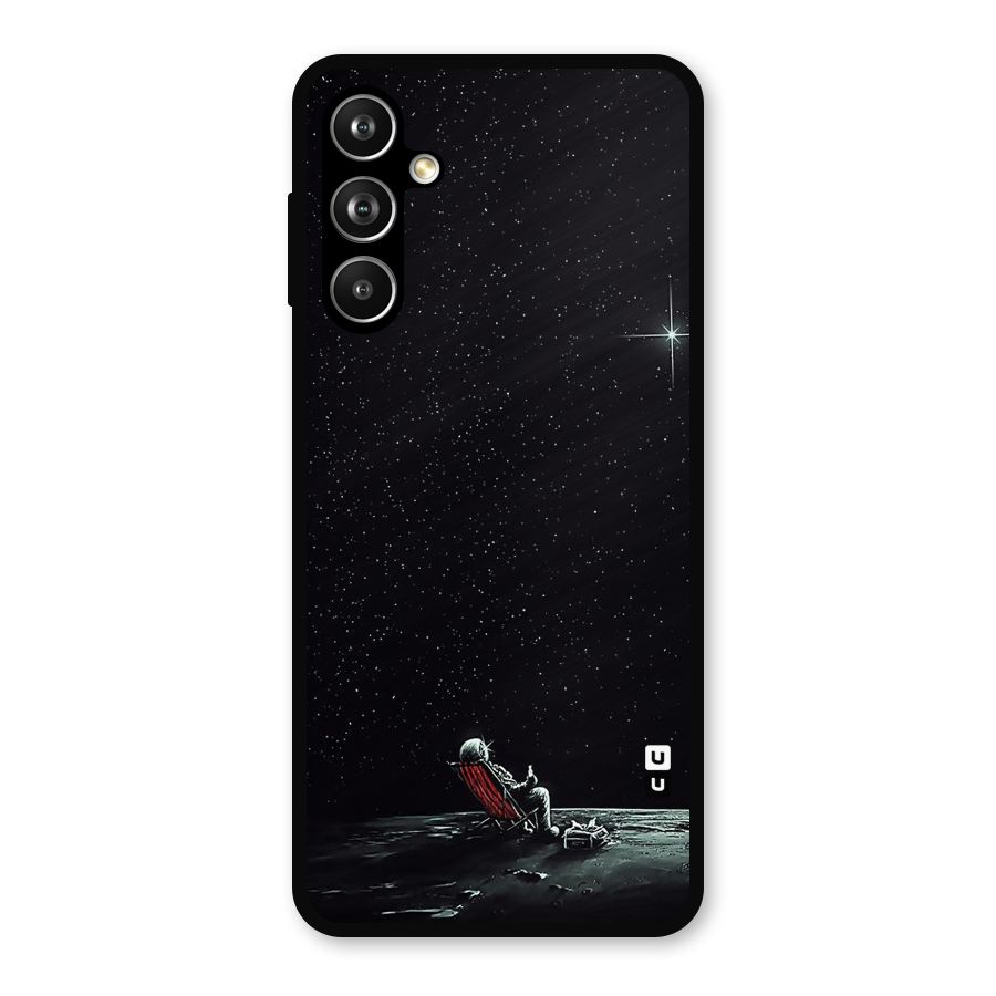 Resting Spaceman Face Metal Back Case for Samsung Galaxy M54
