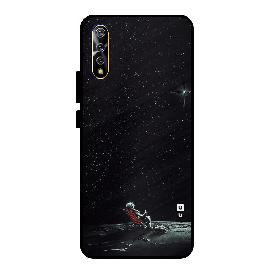 Resting Spaceman Face Metal Back Case for Vivo S1