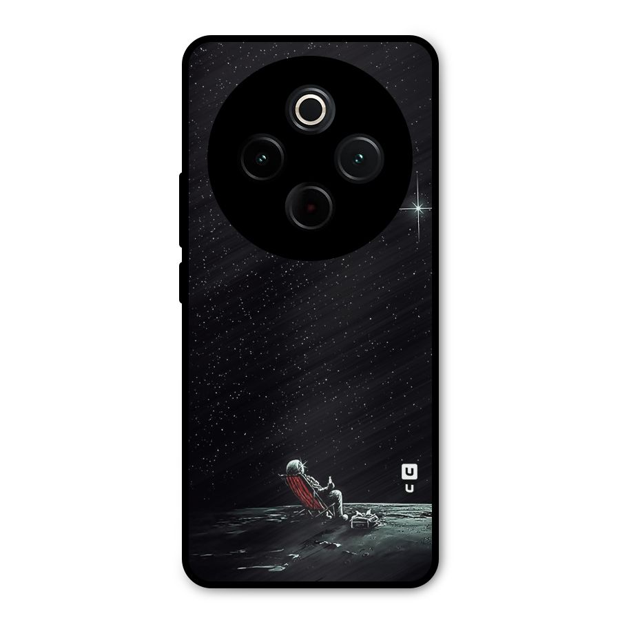 Resting Spaceman Face Metal Back Case for Vivo T4