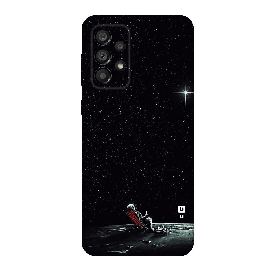 Resting Spaceman Face Original Polycarbonate Back Case for Galaxy A73 5G