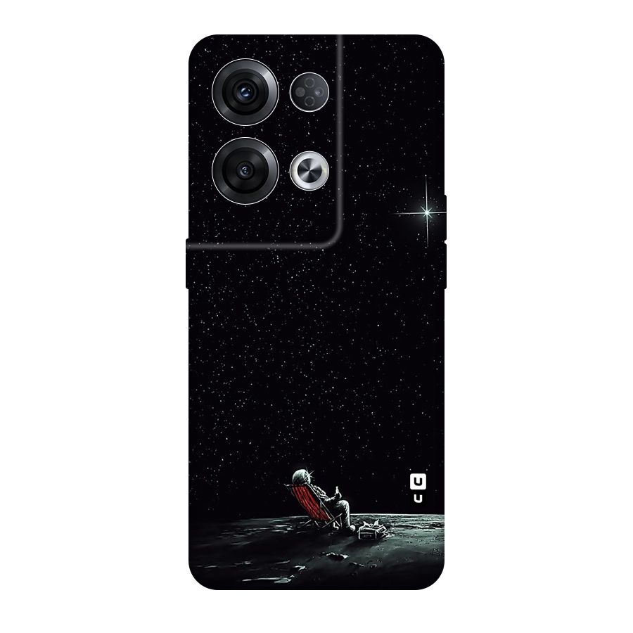 Resting Spaceman Face Original Polycarbonate Back Case for Oppo Reno8 Pro 5G