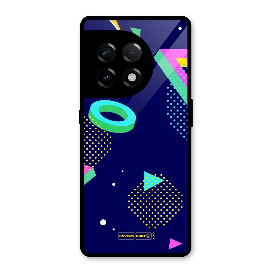 Retro Abstract Glass Back Case for OnePlus 11R