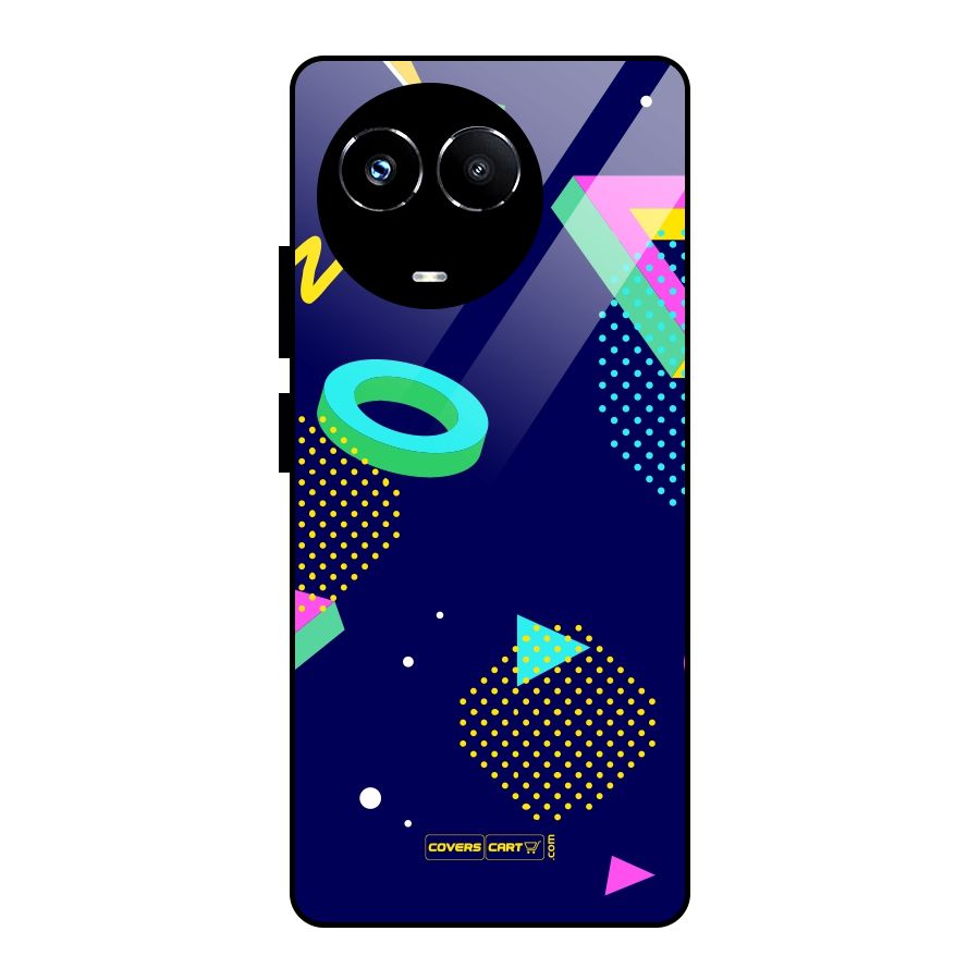 Retro Abstract Glass Back Case for Realme Narzo 60X