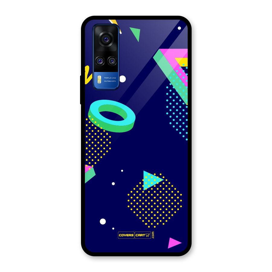 Retro Abstract Glass Back Case for Vivo Y31
