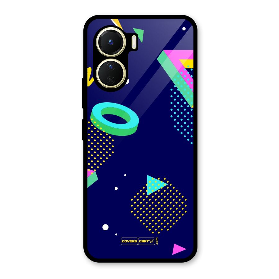 Retro Abstract Glass Back Case for Vivo Y56