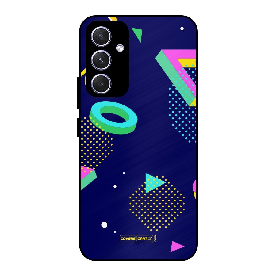 Retro Abstract Metal Back Case for Galaxy A54