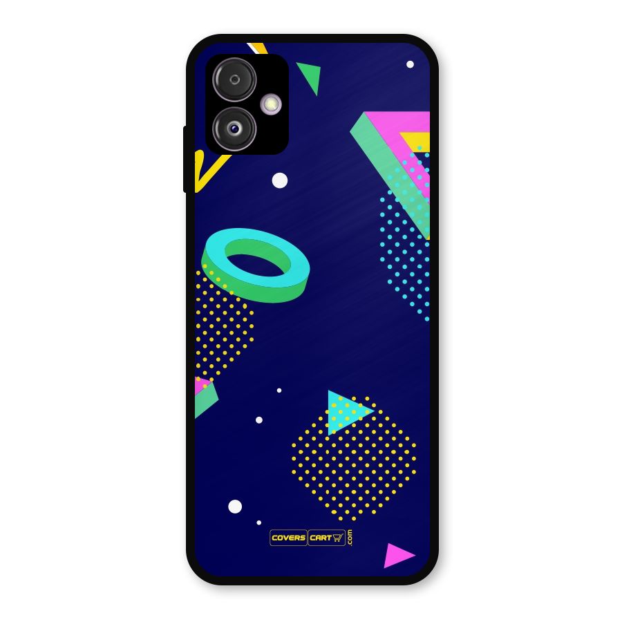 Retro Abstract Metal Back Case for Galaxy F14