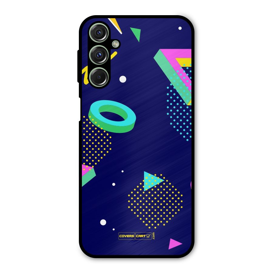 Retro Abstract Metal Back Case for Galaxy F34