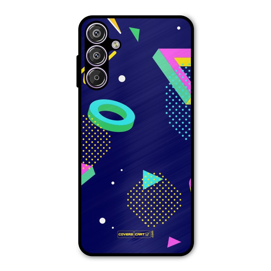 Retro Abstract Metal Back Case for Galaxy M15