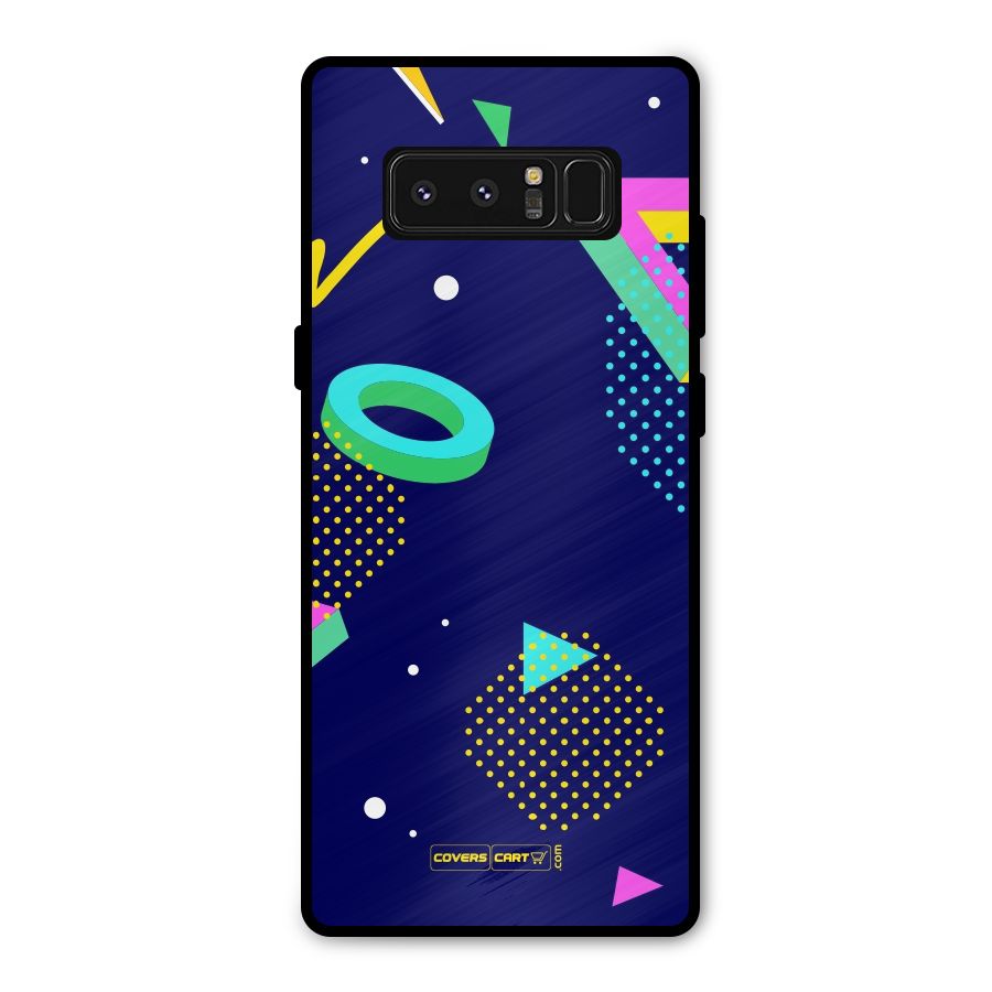Retro Abstract Metal Back Case for Galaxy Note 8