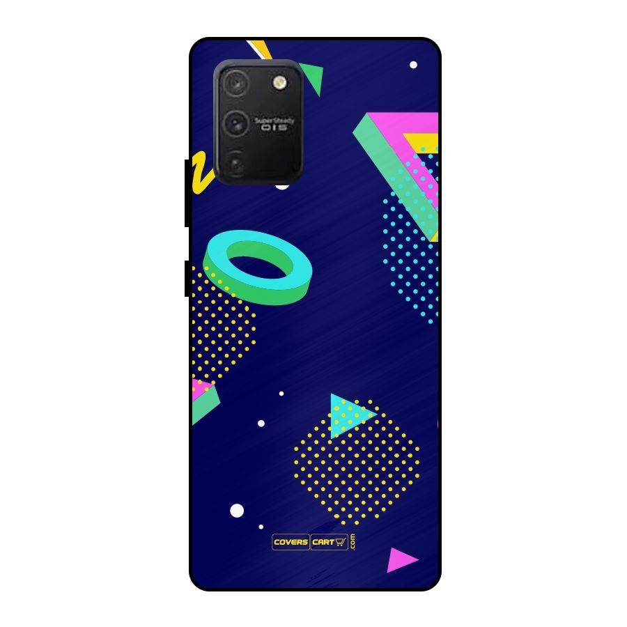 Retro Abstract Metal Back Case for Galaxy S10 Lite
