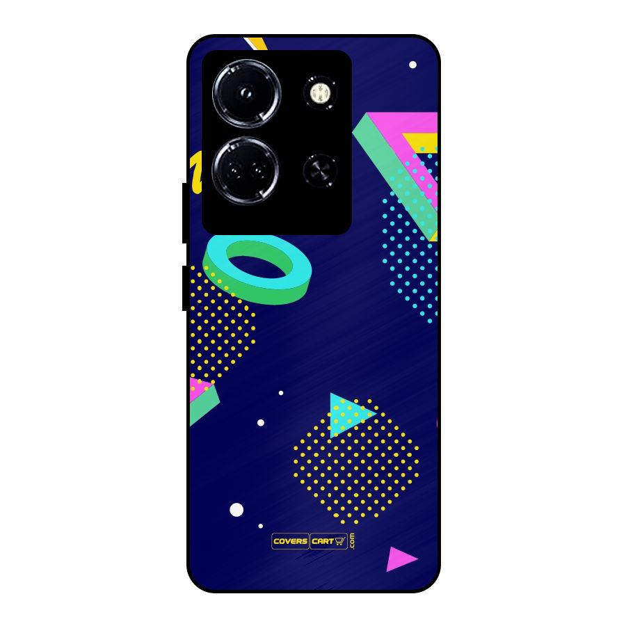 Retro Abstract Metal Back Case for Infinix Note 30 5G