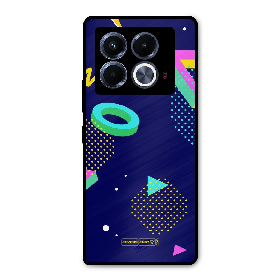 Retro Abstract Metal Back Case for Infinix Note 40 5G