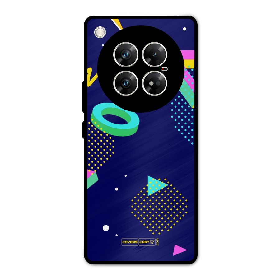Retro Abstract Metal Back Case for Infinix Zero 40 5G