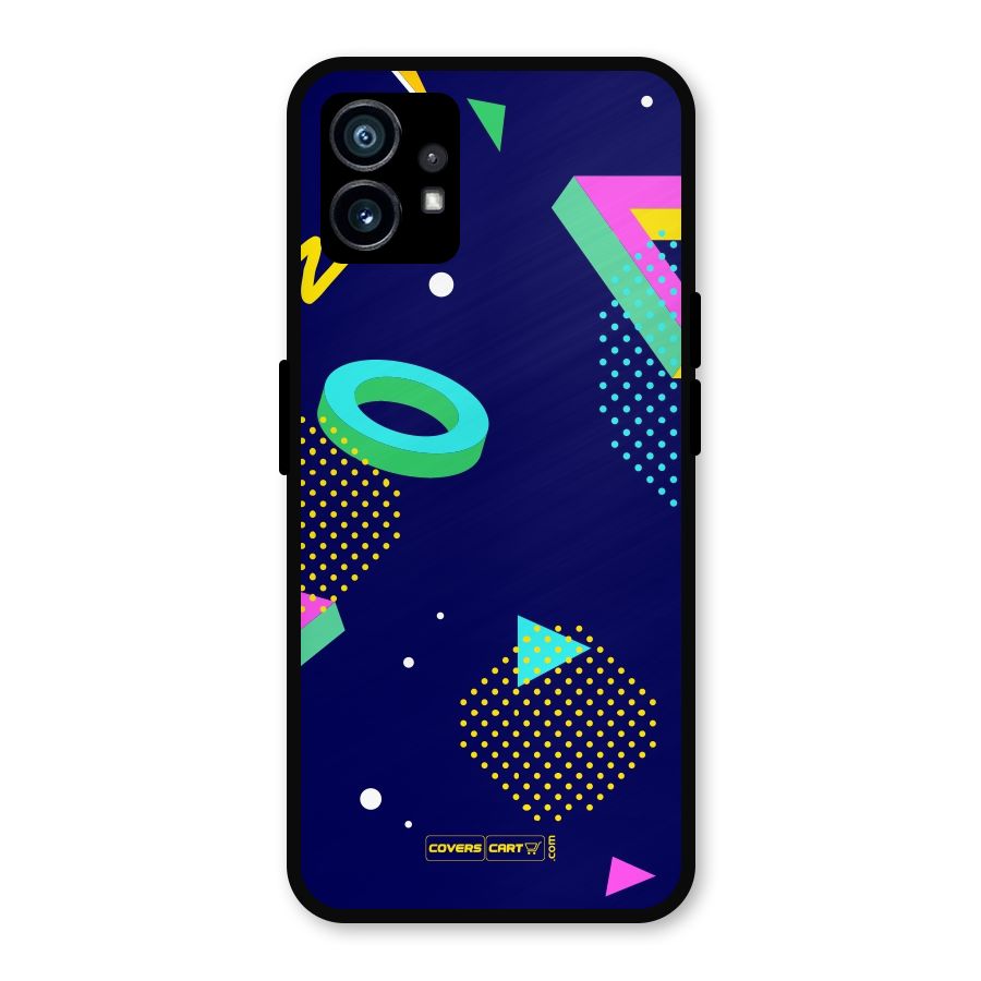 Retro Abstract Metal Back Case for Nothing Phone 1