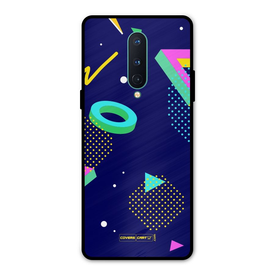 Retro Abstract Metal Back Case for OnePlus 8