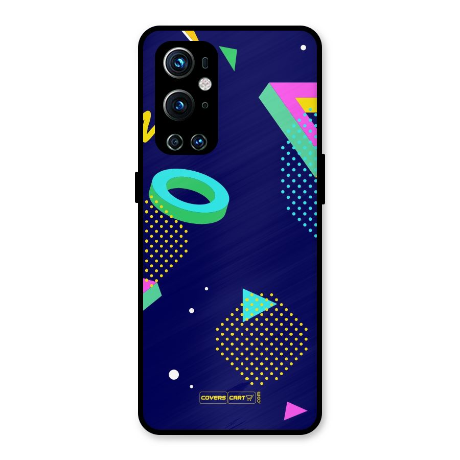 Retro Abstract Metal Back Case for OnePlus 9 Pro
