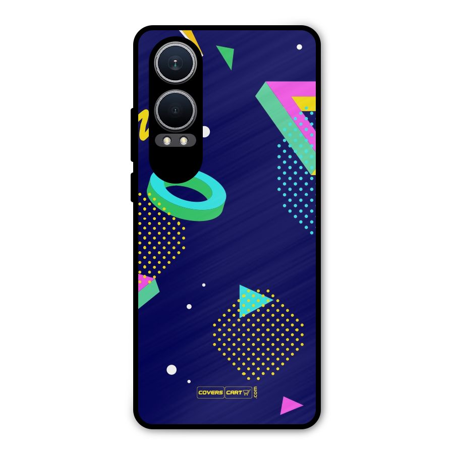 Retro Abstract Metal Back Case for OnePlus Nord CE4 Lite