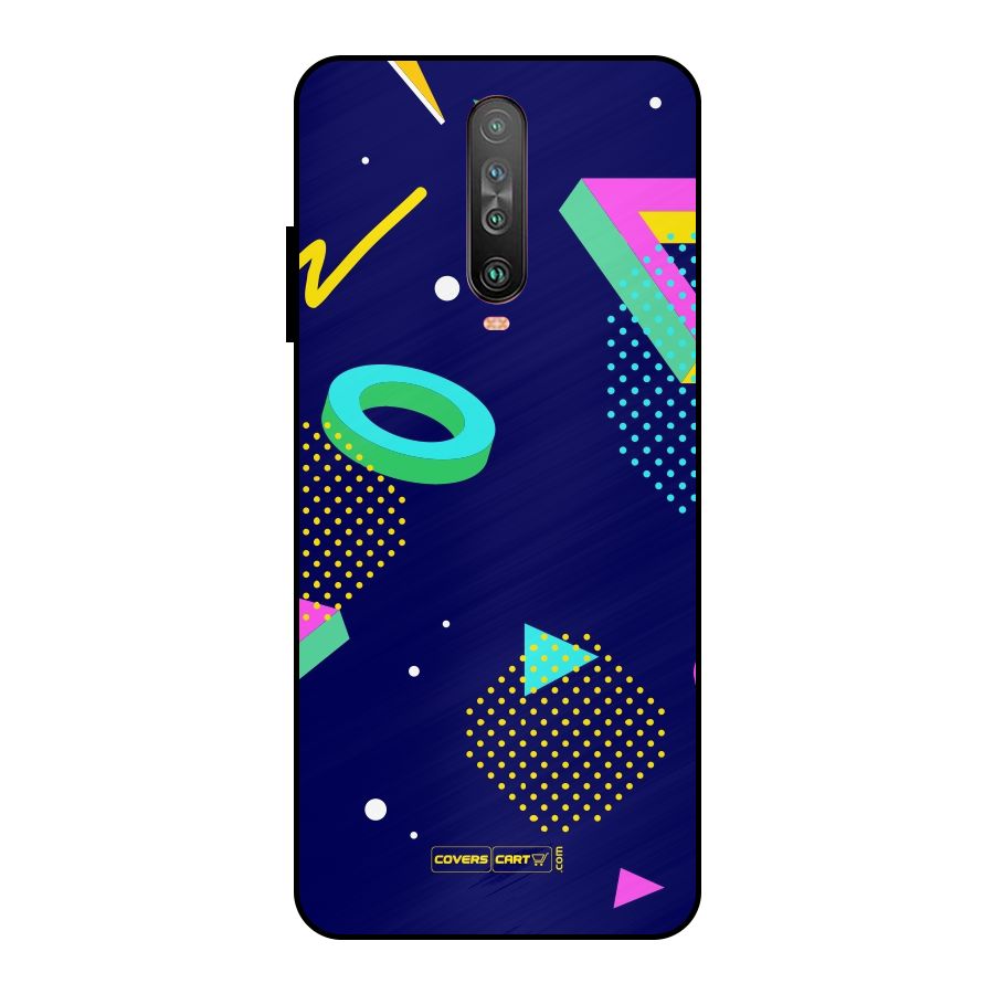 Retro Abstract Metal Back Case for Poco X2