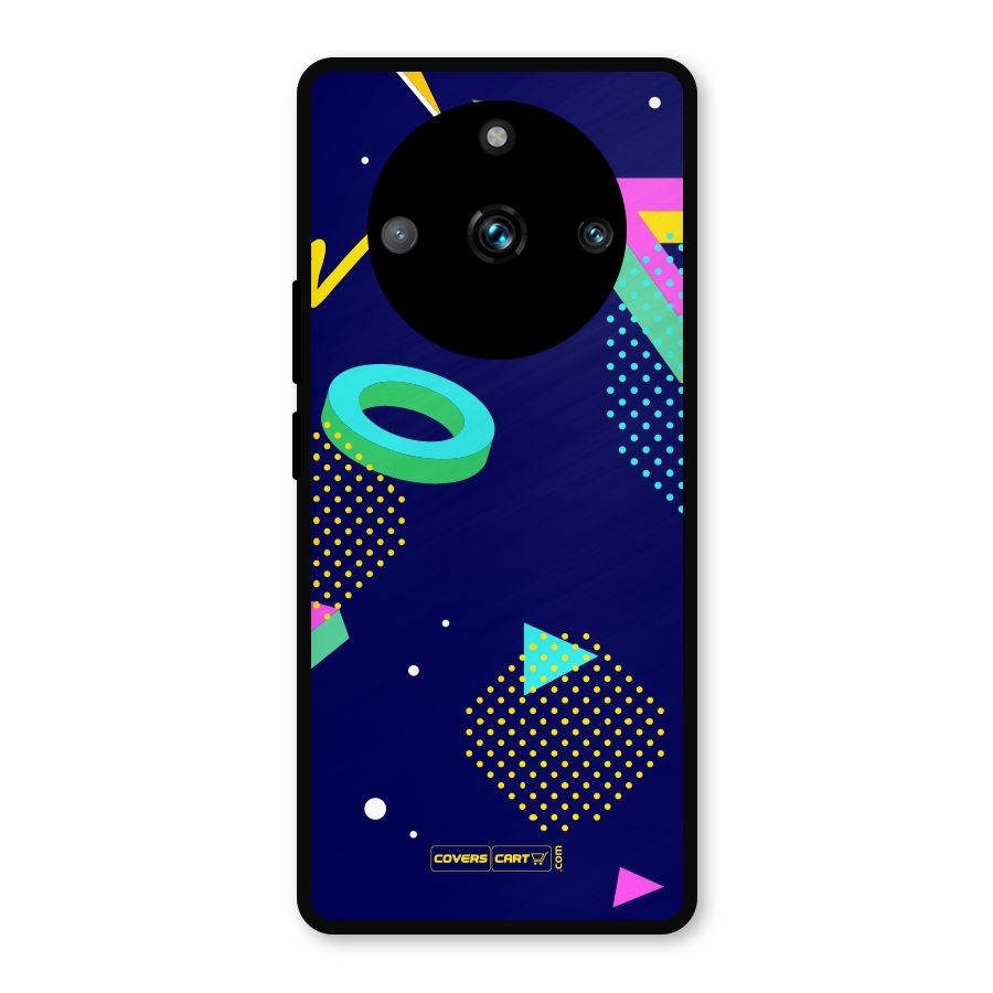 Retro Abstract Metal Back Case for Realme 11 Pro