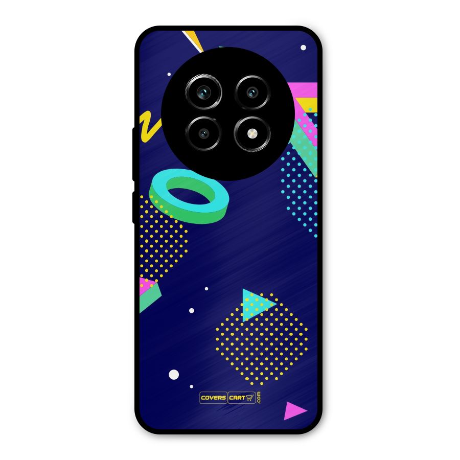 Retro Abstract Metal Back Case for Realme 13 Pro
