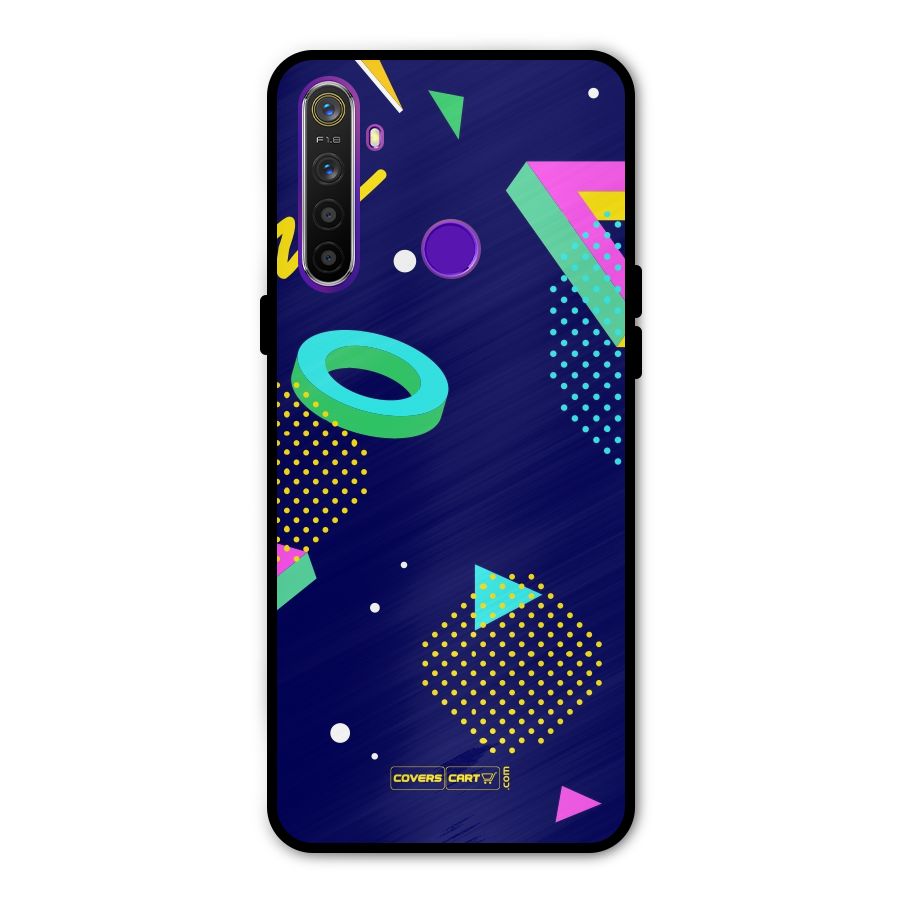 Retro Abstract Metal Back Case for Realme 5