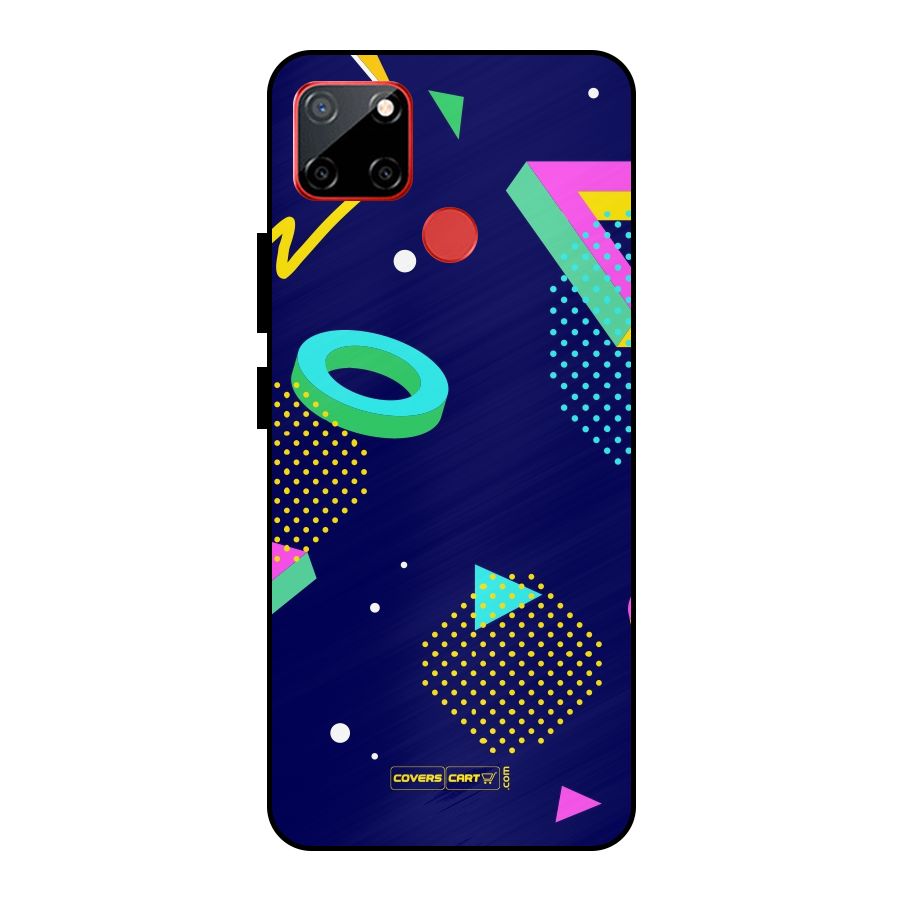 Retro Abstract Metal Back Case for Realme C12
