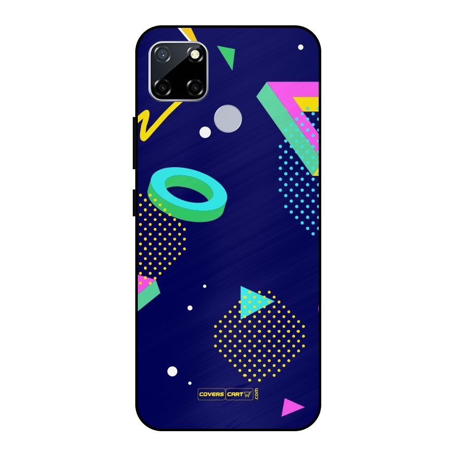 Retro Abstract Metal Back Case for Realme Narzo 30A