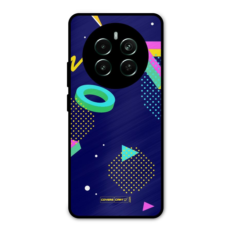 Retro Abstract Metal Back Case for Realme Narzo 70 Pro