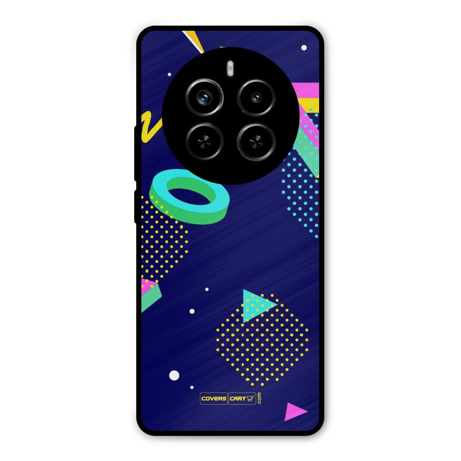 Retro Abstract Metal Back Case for Realme P1 Pro