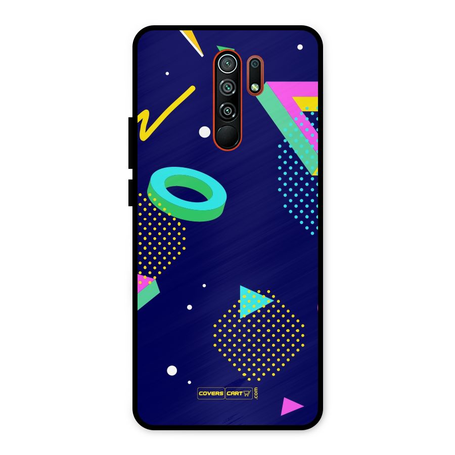 Retro Abstract Metal Back Case for Redmi 9 Prime