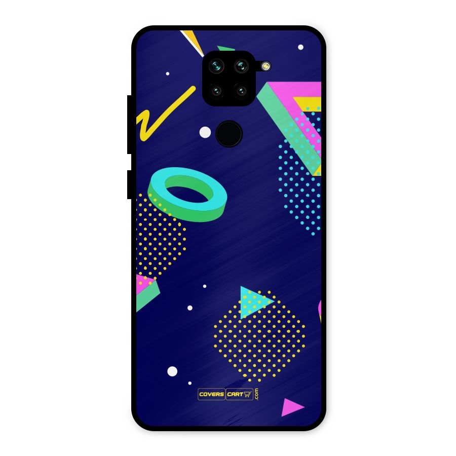 Retro Abstract Metal Back Case for Redmi Note 9