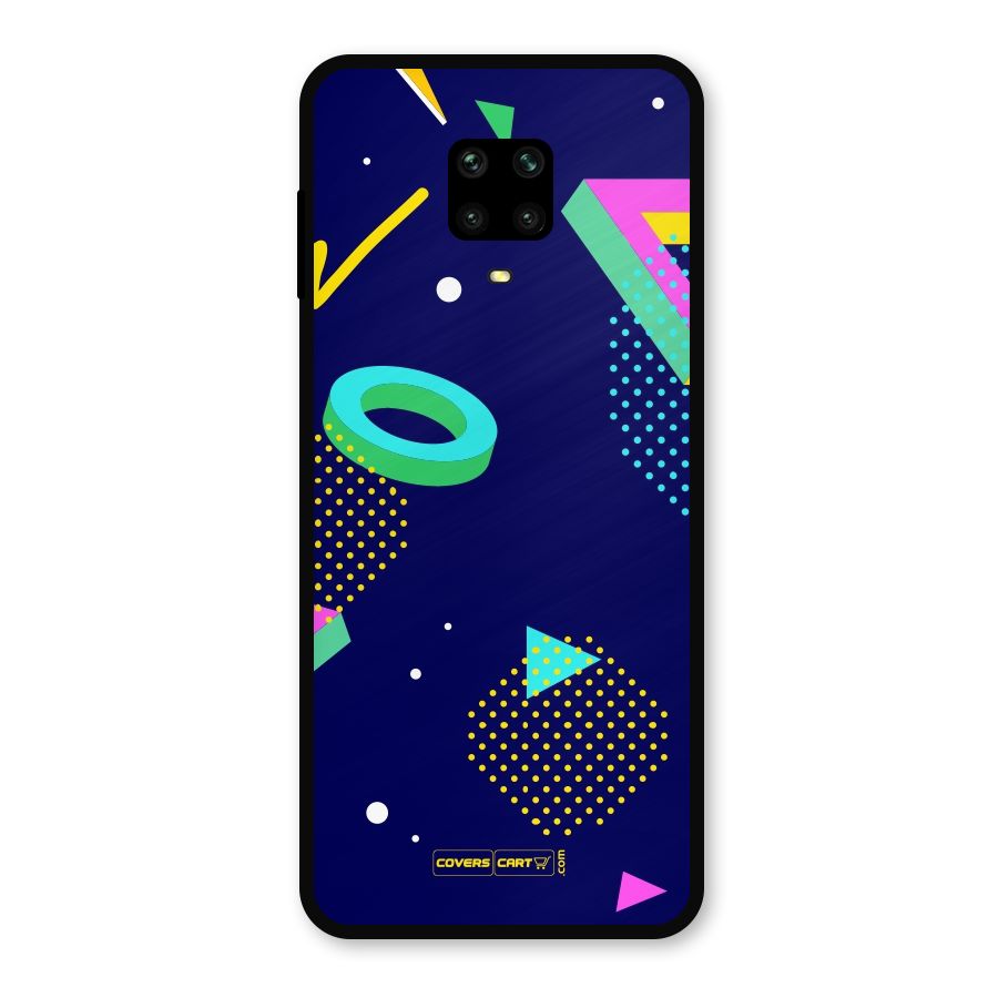 Retro Abstract Metal Back Case for Redmi Note 9 Pro Max