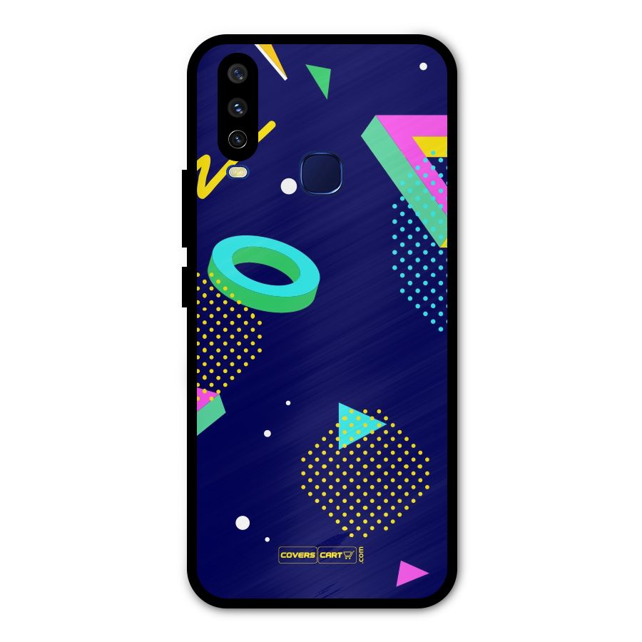 Retro Abstract Metal Back Case for Vivo V17