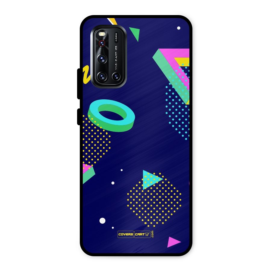Retro Abstract Metal Back Case for Vivo V19