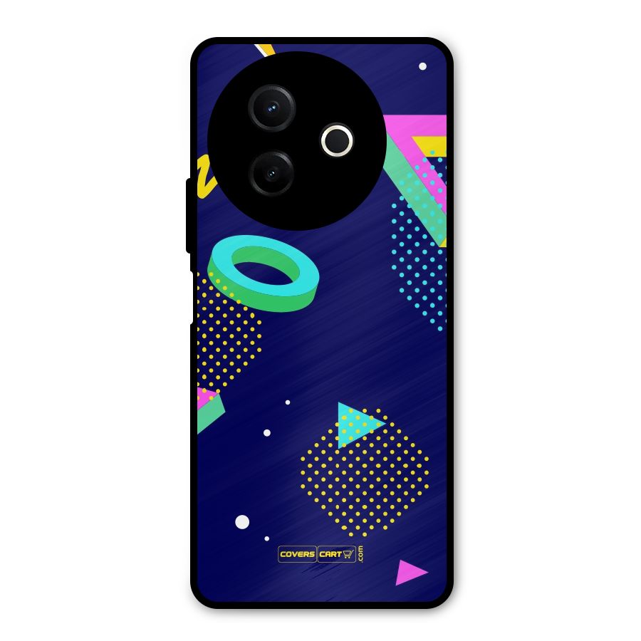 Retro Abstract Metal Back Case for Vivo Y39