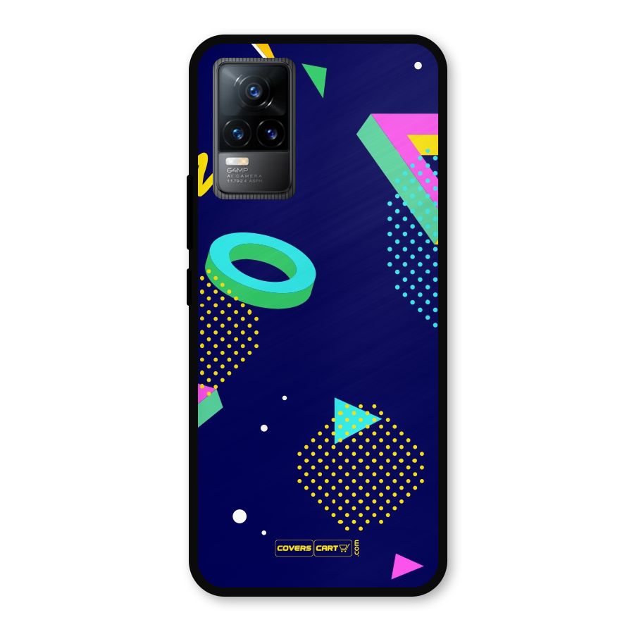 Retro Abstract Metal Back Case for Vivo Y73