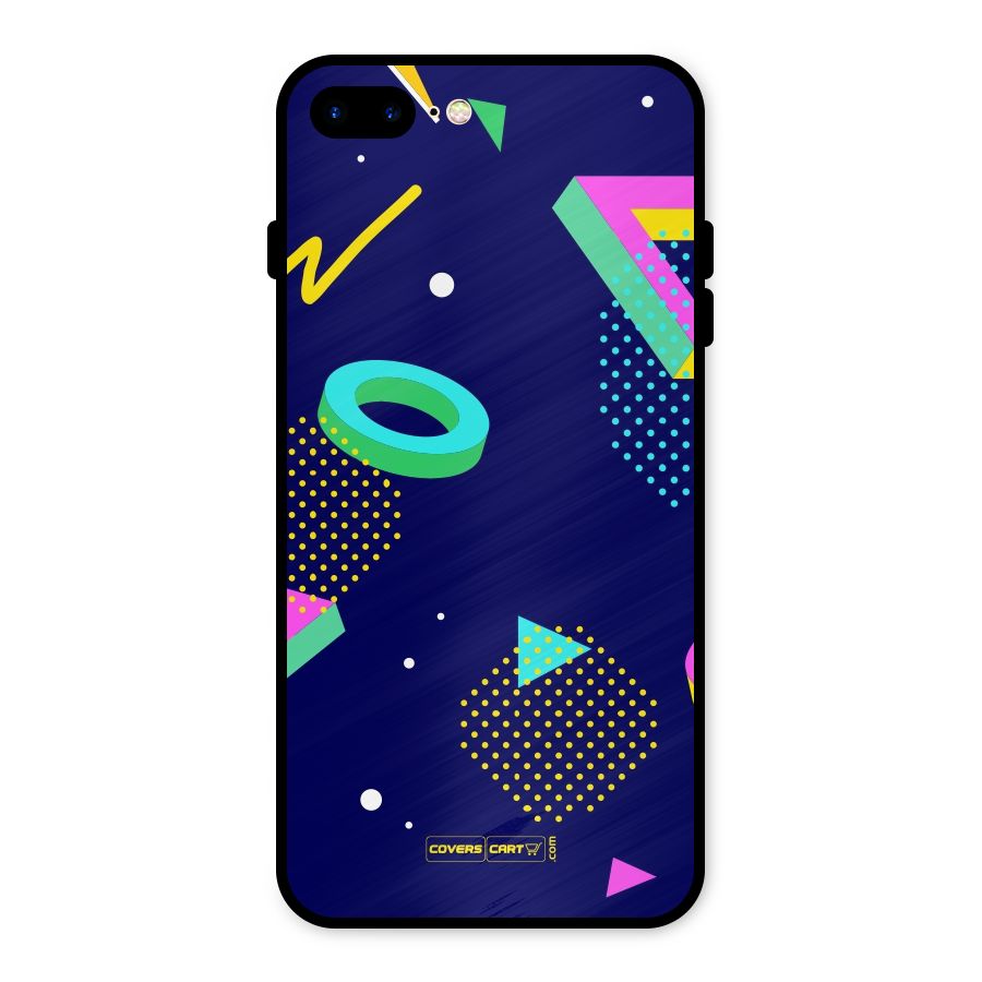 Retro Abstract Metal Back Case for iPhone 7 Plus