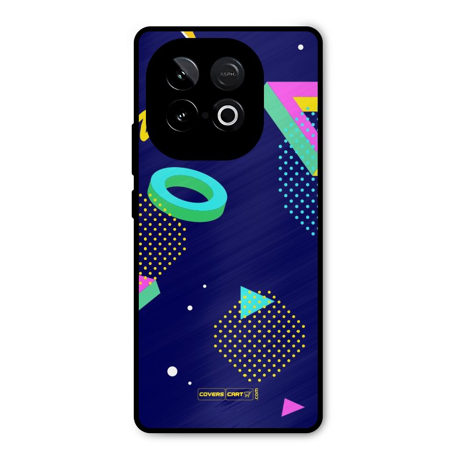 Retro Abstract Metal Back Case for iQOO Neo 10